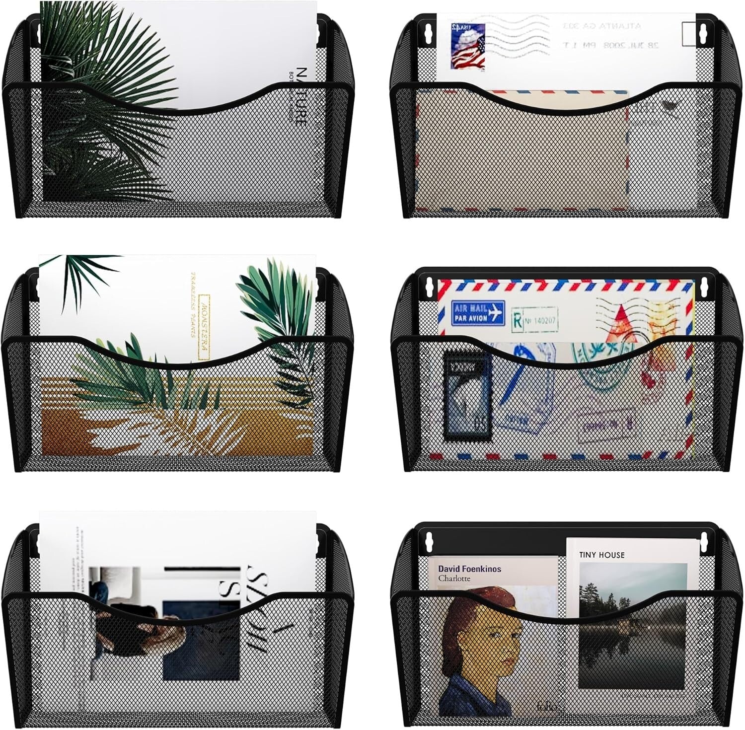 Durable Mesh Wall File Organizer | 6 Pocket Design for Optimal Space Utilization