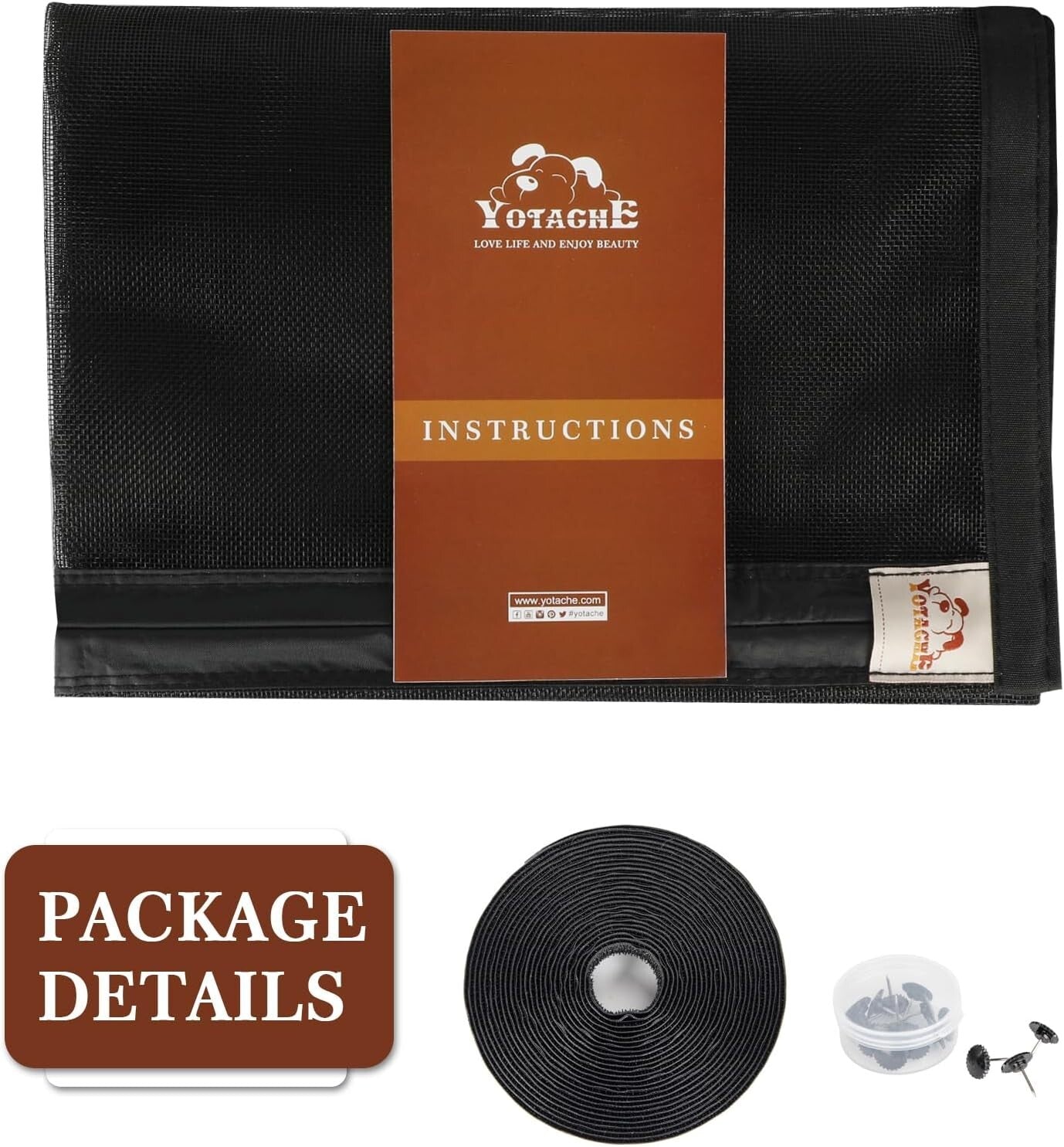 Magnetic Screen Door 76" x 81" - Fits 74" x 80" Sliders - Pet-Friendly Entry