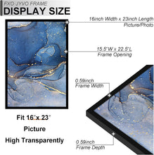Load image into Gallery viewer, Set of 6 Lightweight Black 16x23 Picture Frames for Elegant Wall Display