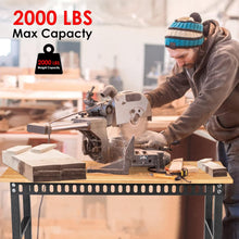 Load image into Gallery viewer, Multi-Level Height Adjustable Workbench with 4 AC Outlets for Garage and Home