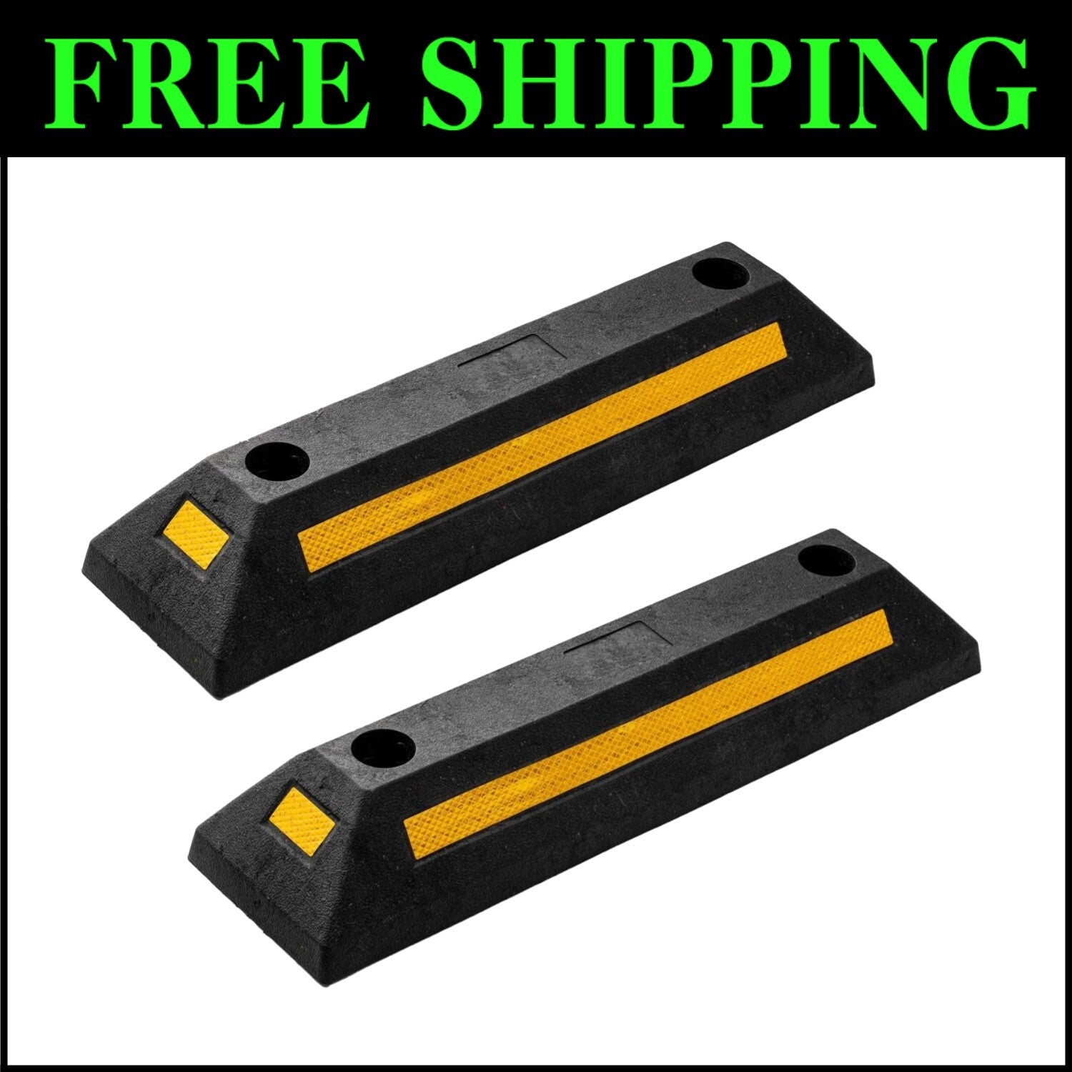 Weather-Resistant Heavy-Duty Parking Guide with Reflective Tape - 10.93 lbs