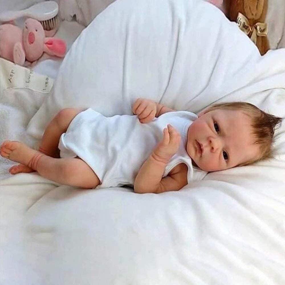 18" Lifelike Reborn Baby Boy Doll - Weighted Soft Body for Realistic Play