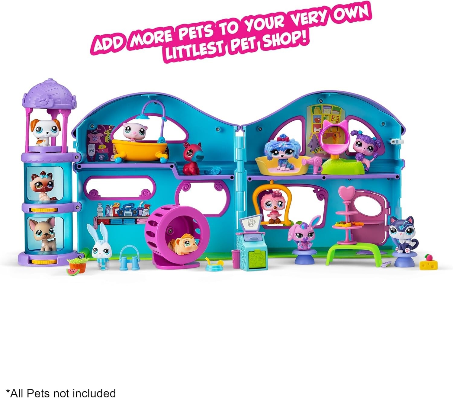 LPS Playset with 4 Customizable Rooms, 2 Exclusive Pets & Virtual Play Unlock