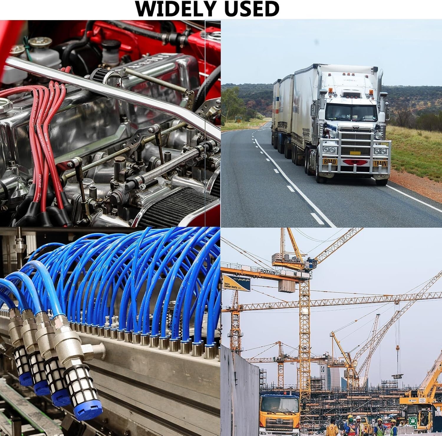 3/4 Inch Brass Push Connect Fittings - Complete 5-Piece Set for Pneumatics