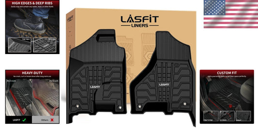 All Weather TPE Truck Floor Liners for Ram 1500 Classic Crew Cab 2019-2024