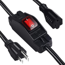 Load image into Gallery viewer, Flexible 25 Ft Heavy Duty Extension Cord with Waterproof Switch for Outdoors