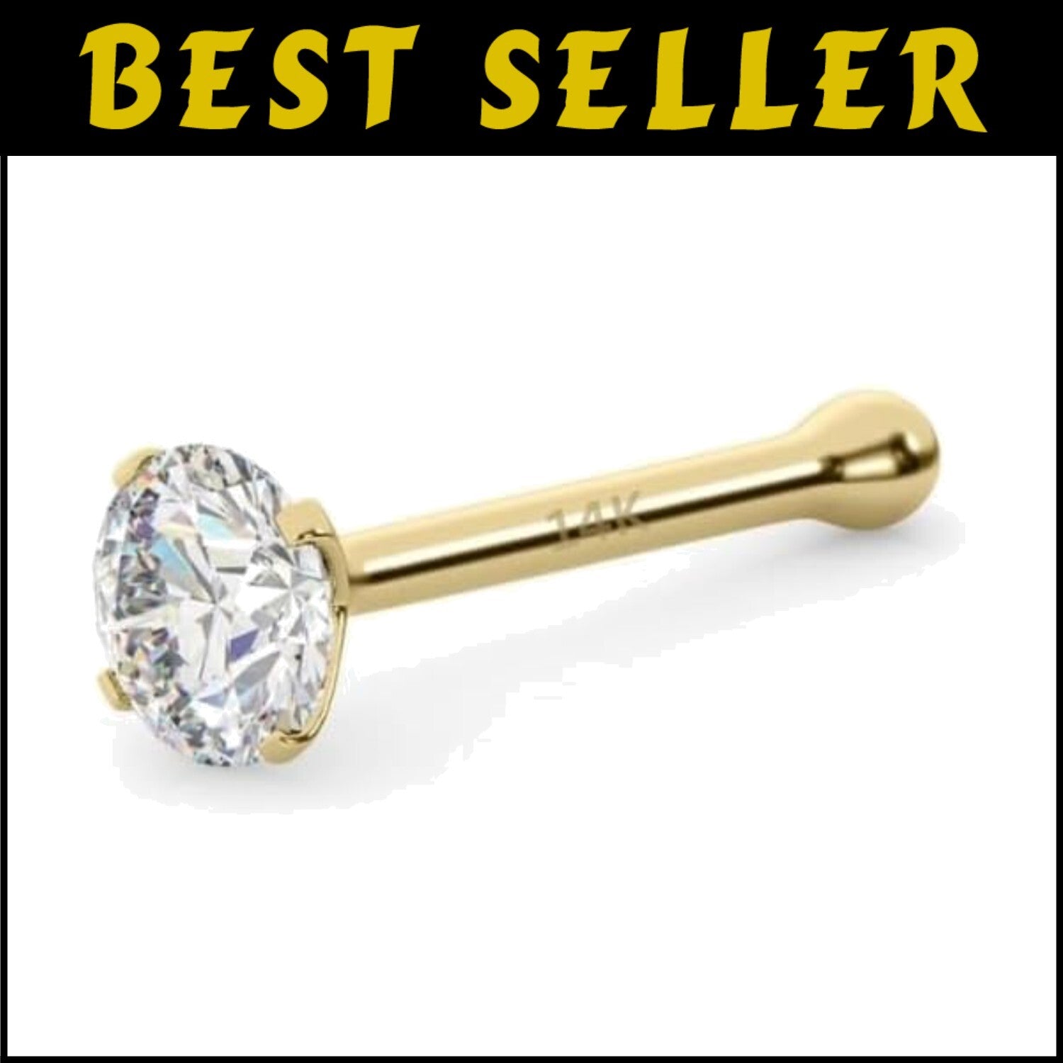 Versatile IGI Certified Diamond Nose Studs in 14K Gold | Perfect Gift Option