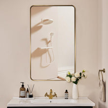 Load image into Gallery viewer, Luxury 48x32 Gold Vanity Mirror - Anti-Rust Stainless Steel Frame for Bathroom