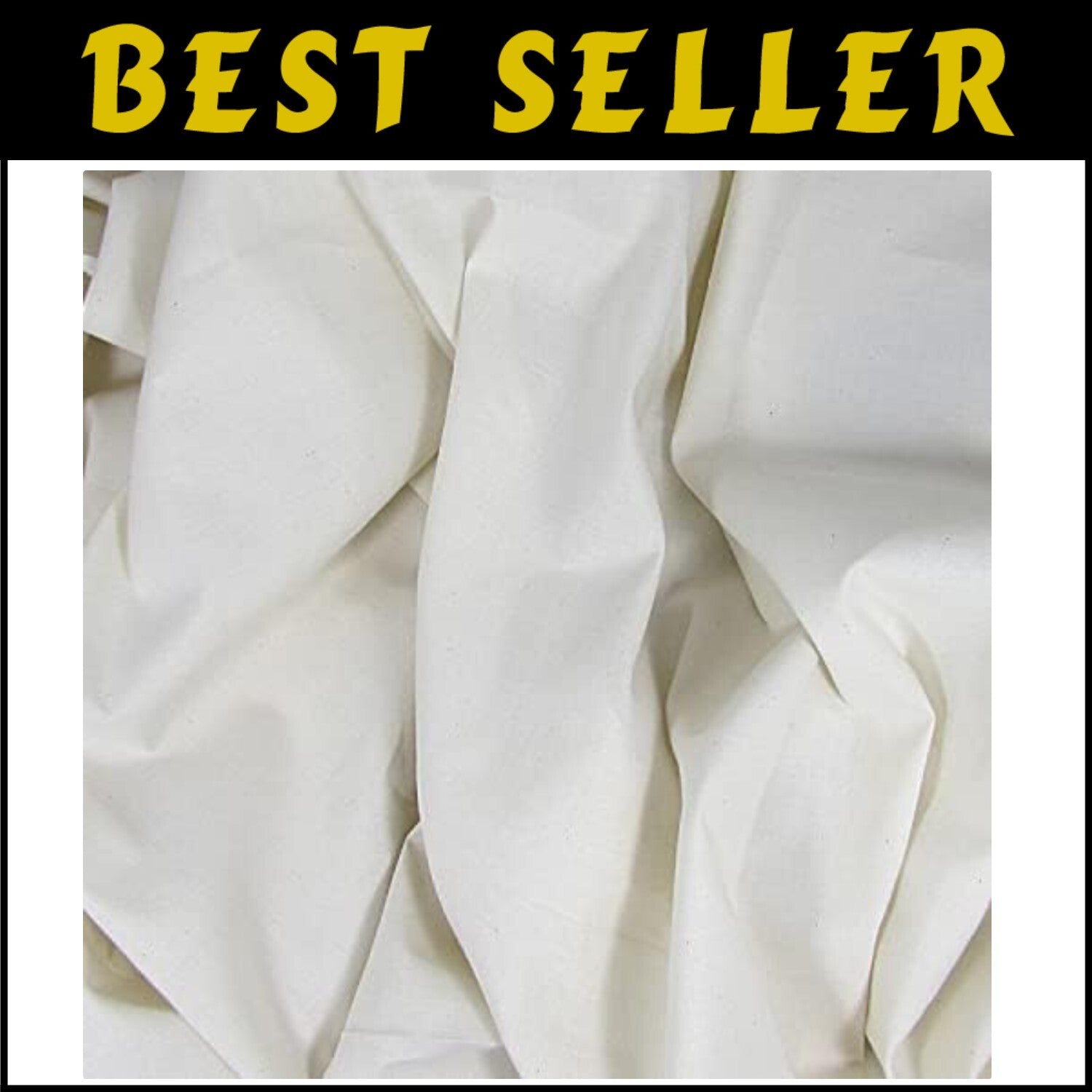 Natural 10-Yard Cotton Muslin - GOTS Certified & Machine Washable for Crafters