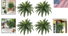 Load image into Gallery viewer, Realistic 35" Fake Boston Ferns - 4 Bespoke Bundles for Low Maintenance Elegance