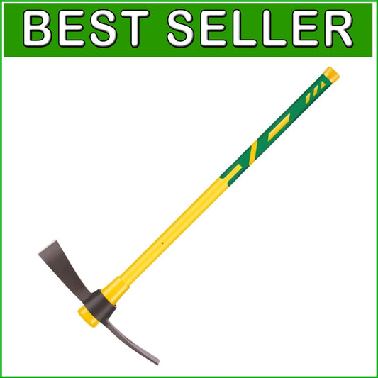 36" Ergonomic Heavy-Duty Garden Mattock with Forged Steel for Efficient Digging