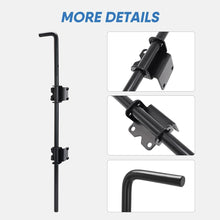 Load image into Gallery viewer, Black 24-Inch Heavy Duty Cane Bolt Set - Ideal for Secure Gate Reinforcement