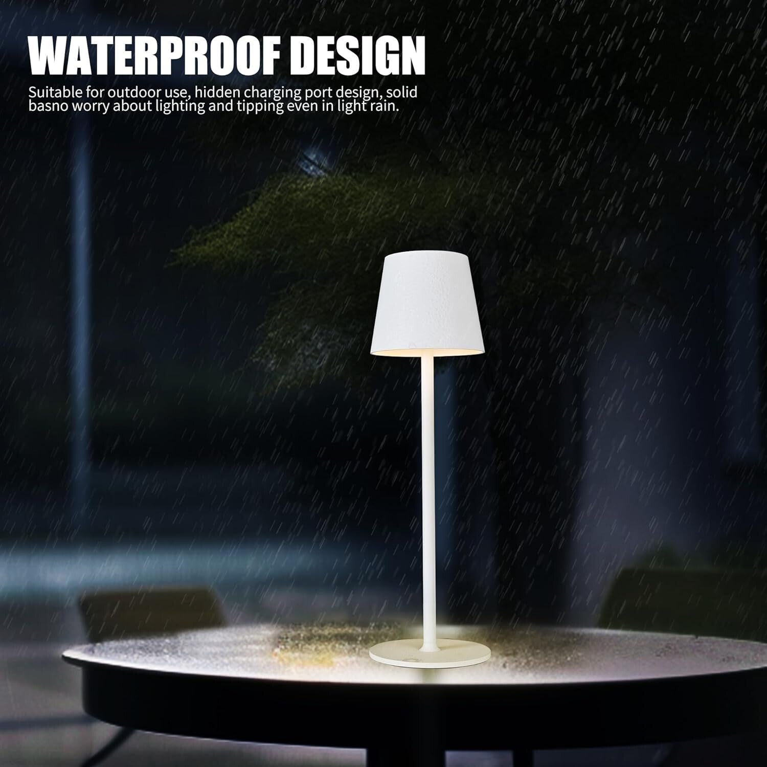 2-Pack Dimmable LED Touch Lamps - Stylish Portable Night Light for Dinner & More