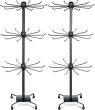 Load image into Gallery viewer, Versatile 2-Piece Rotating Jewelry Display with Hooks - Ideal for Home &amp; Retail