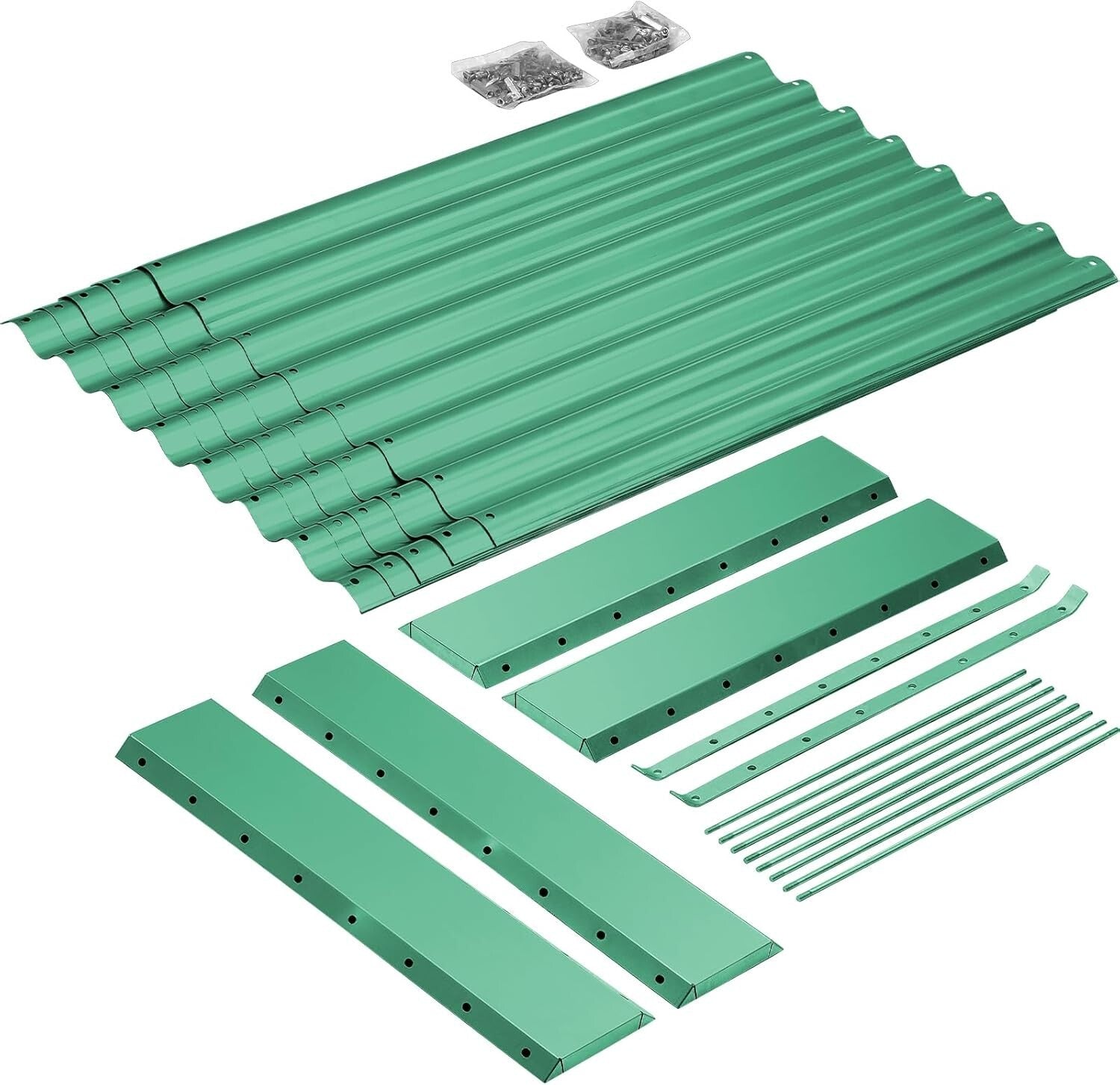 Eco-Friendly 8×4 ft Galvanized Raised Bed - 24-Inch Depth for Optimal Growth