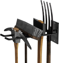 Load image into Gallery viewer, Matte Black Wall Mount Organizer - Durable Tool Hooks for Garage Storage 4-Pack