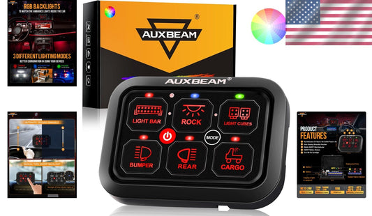 Customizable 6 Gang Waterproof Switch Panel with Solid State Relay Technology