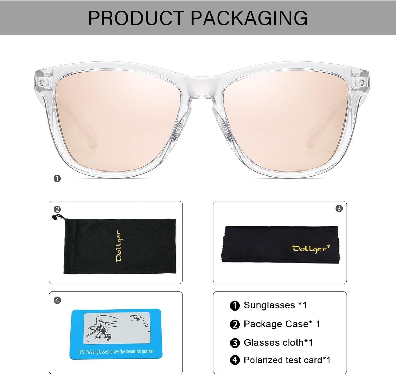 Stylish HD Polarized Sunglasses with Classic Retro Design and UV Protection