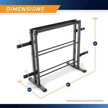 Load image into Gallery viewer, Elegantly Designed 3-Tier Weight Rack with Rubber Caps for Home Fitness
