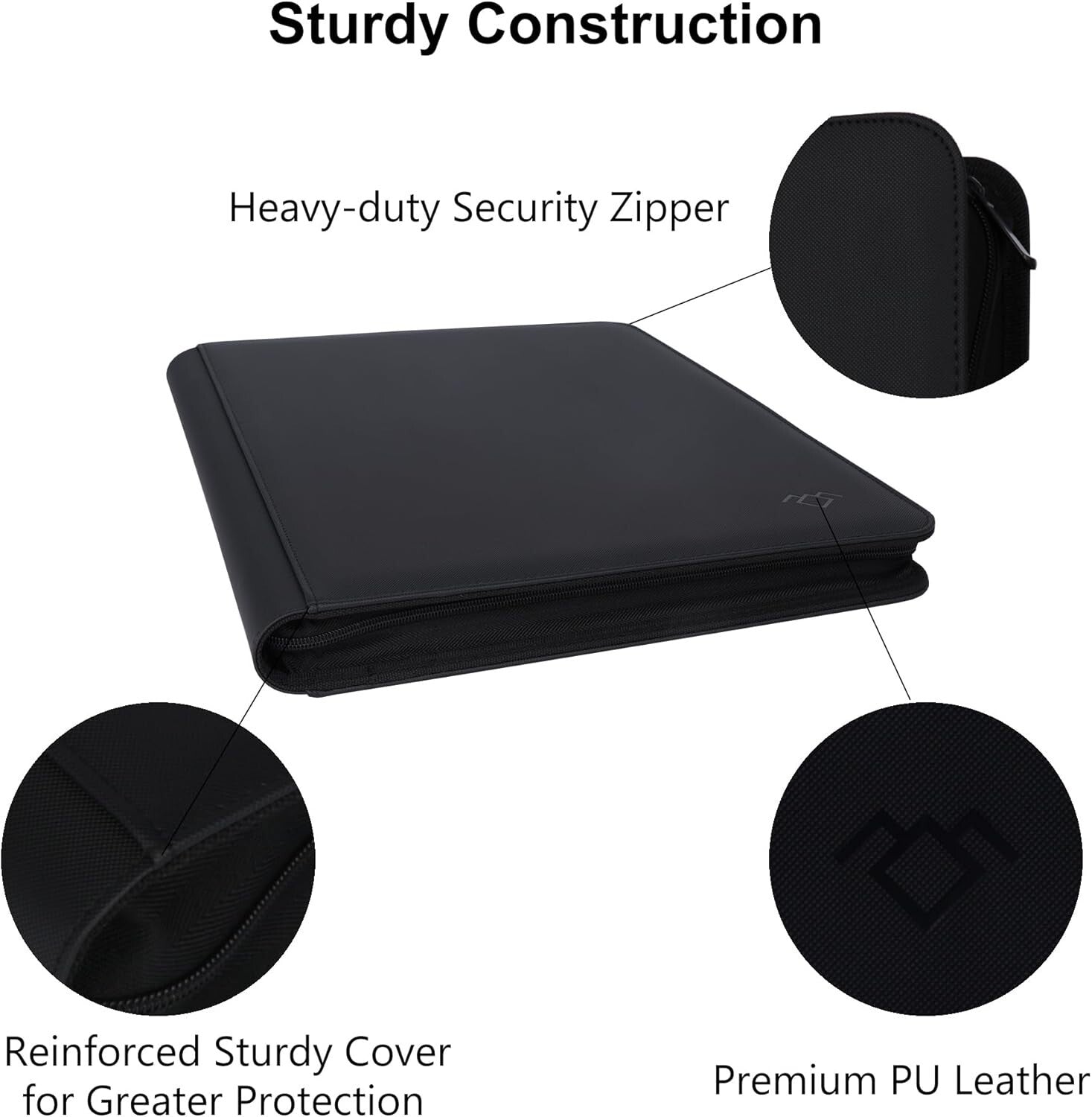 Compact 16 Pocket Binder for Toploaders – Water-Resistant Card Storage Solution