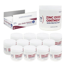Load image into Gallery viewer, Zinc Oxide Ointment 15 oz Jar, Prevents Diaper Rash, Pack of 12 for Families