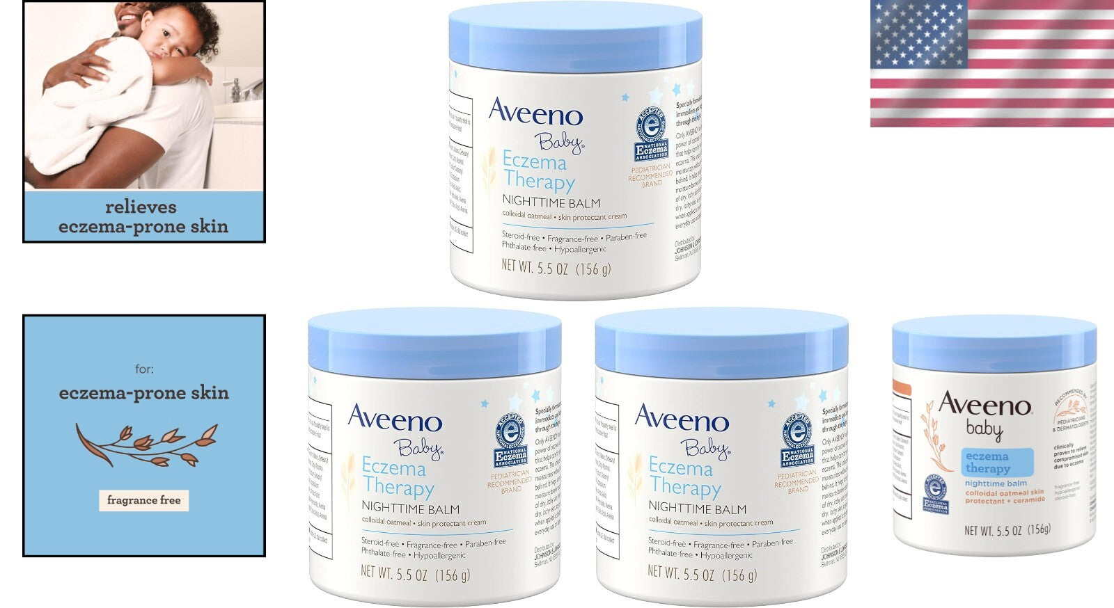 Certified Eczema Relief Balm for Newborns & Infants – Hypoallergenic, Non-Greasy