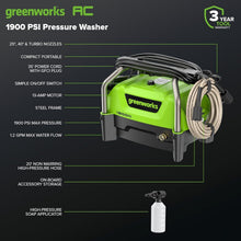 Load image into Gallery viewer, Powerful 13 Amp Electric Pressure Washer - 1900 PSI for Cars, Patios &amp; Driveways