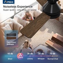 Load image into Gallery viewer, Elegant 42-Inch Low Profile Ceiling Fan with Remote, 3CCT &amp; Whisper Quiet