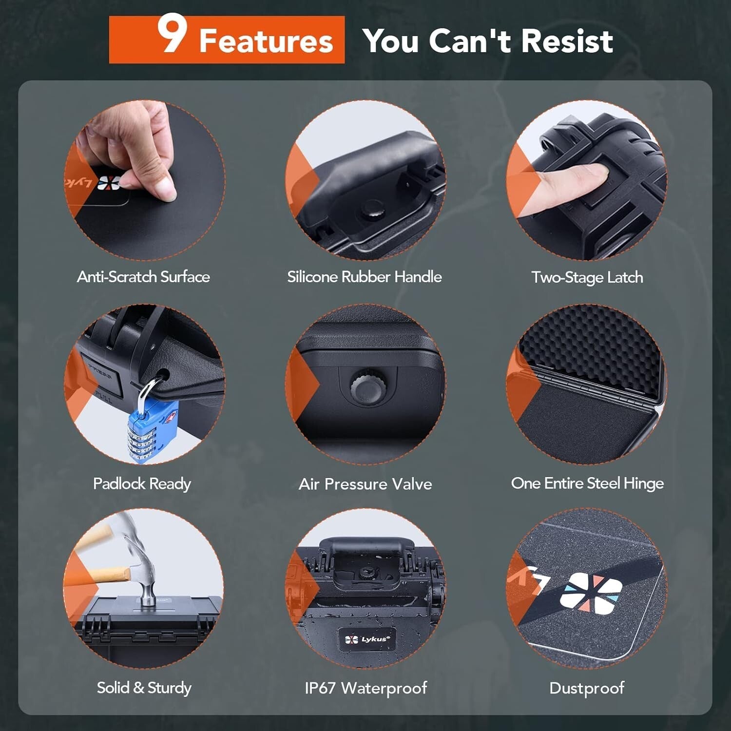 Durable Waterproof Equipment Case with Custom Foam – Ideal for Laptops and Gear