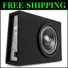 Load image into Gallery viewer, Compact 600W Angled Subwoofer with Class D Amplifier for Tight Fit Vehicles