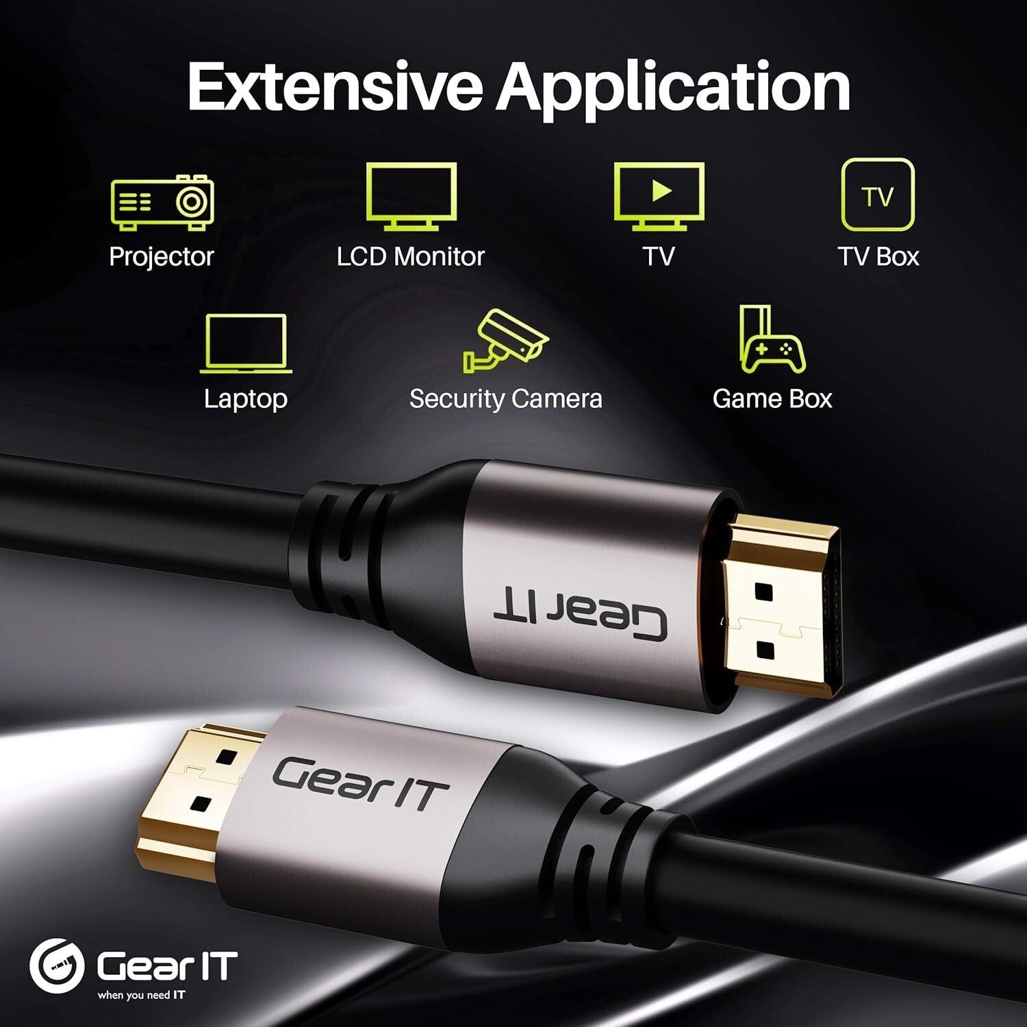 35ft 4K HDMI Cable - CL3 In-Wall Rated, 3D, HDR & High-Speed for All Devices