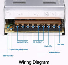 Load image into Gallery viewer, Efficient Switching Power Supply 12V 50A 600W - Adjustable AC 110V/220V Input