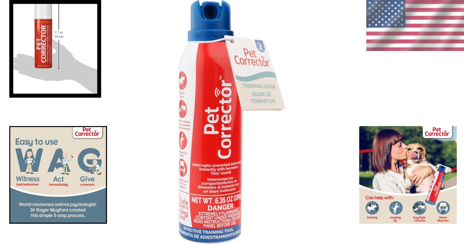 Effective Dog Training Spray - 4 Pack Pet Corrector 200ml - Instant Results