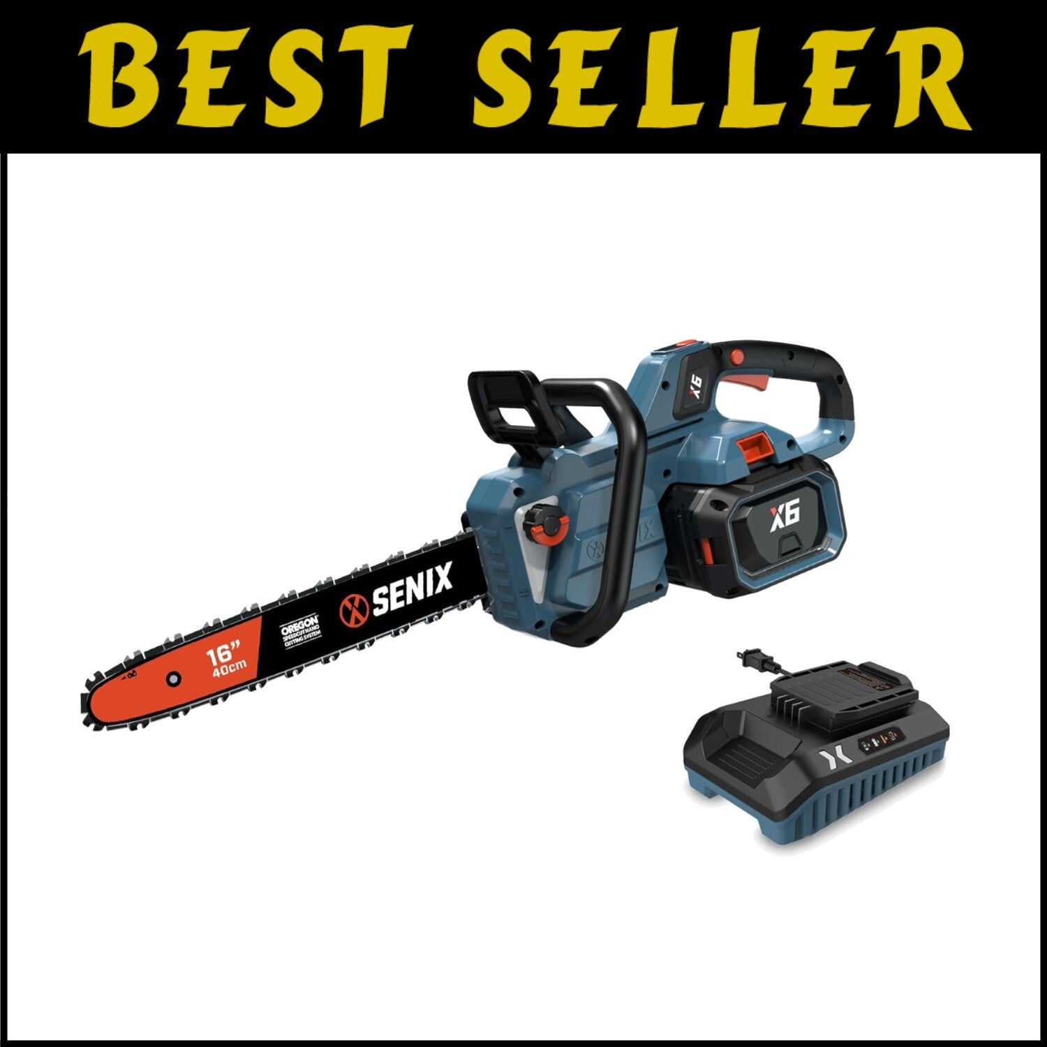 60V 16'' Cordless Electric Chainsaw with Battery & Charger - Ultimate Yard Tool
