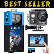 Load image into Gallery viewer, V50 Elite 4K/60fps Action Camera - Waterproof, Voice Control &amp; 64GB Card