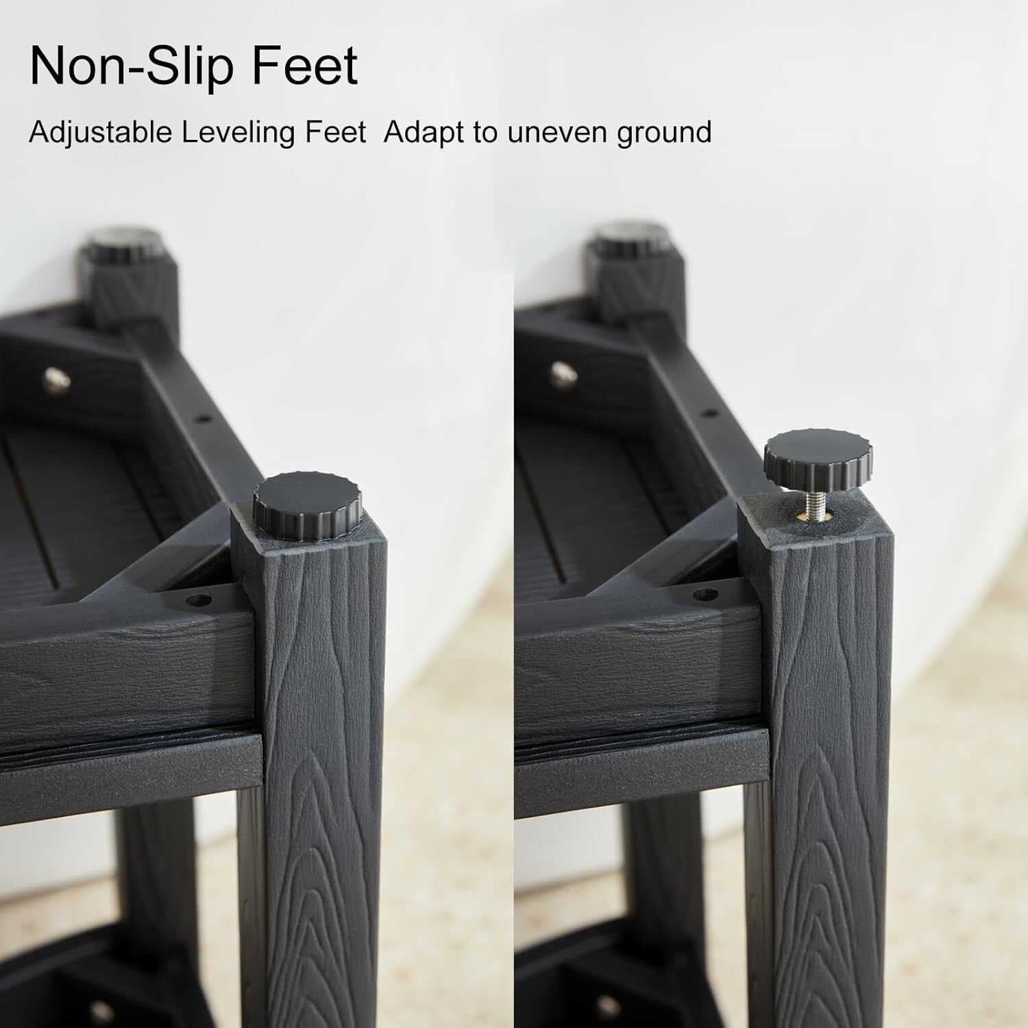 Lightweight Poly Lumber Corner Shower Seat - Versatile Multi-Functional Bench