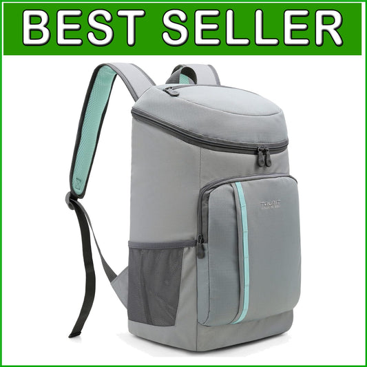 Durable Waterproof Insulated Cooler Backpack - 30 Can Capacity for Adventures