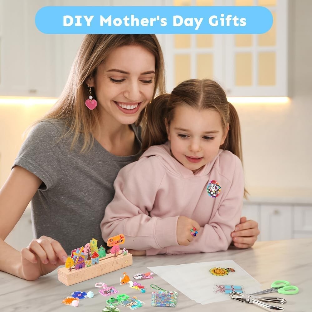 50 Sheets Printable Shrink Plastic - DIY Craft Kit for Creative Projects