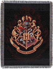 Load image into Gallery viewer, Officially Licensed 48x60 Harry Potter Throw Blanket - Vibrant Hogwarts Tapestry