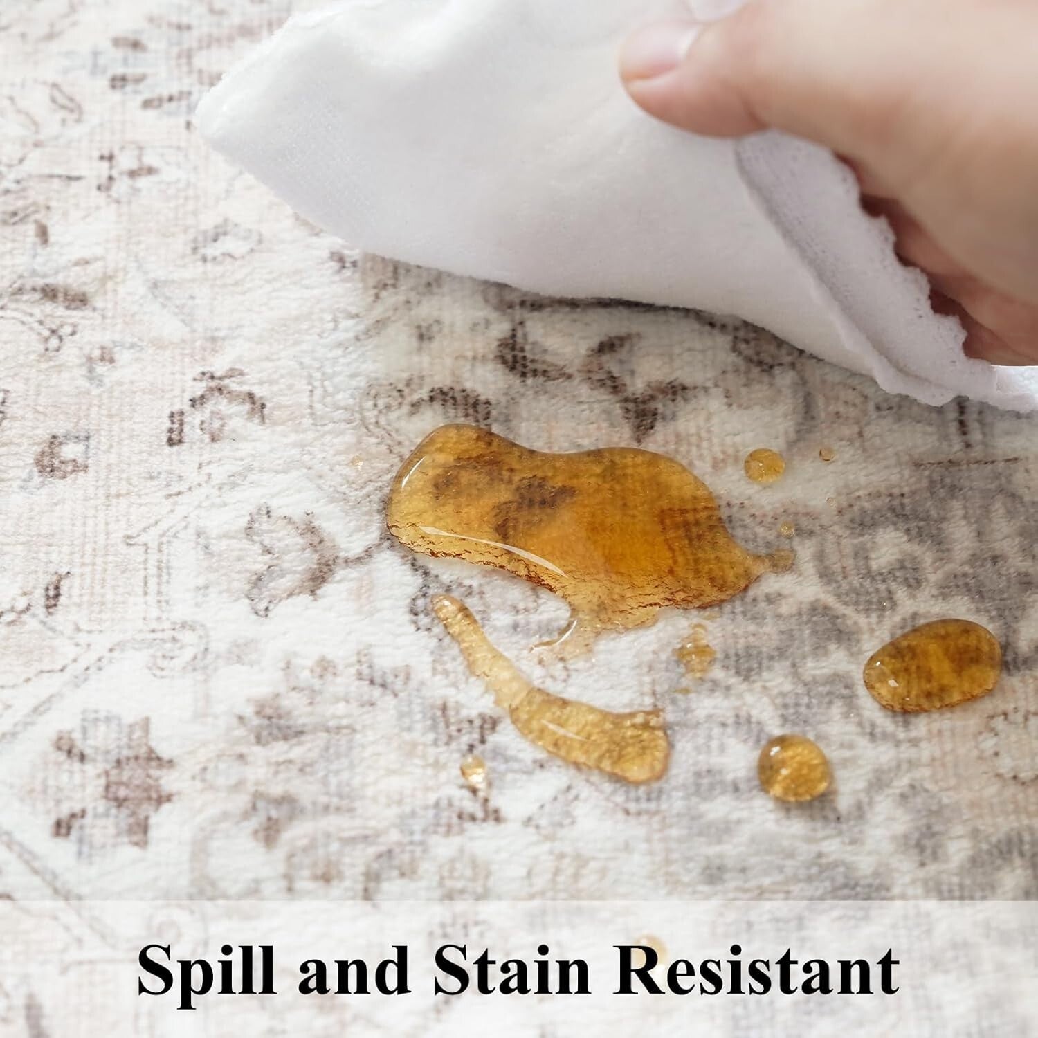 Cozy 3' x 10' Stain Resistant Runner Rug for Entryway & Living Room Style