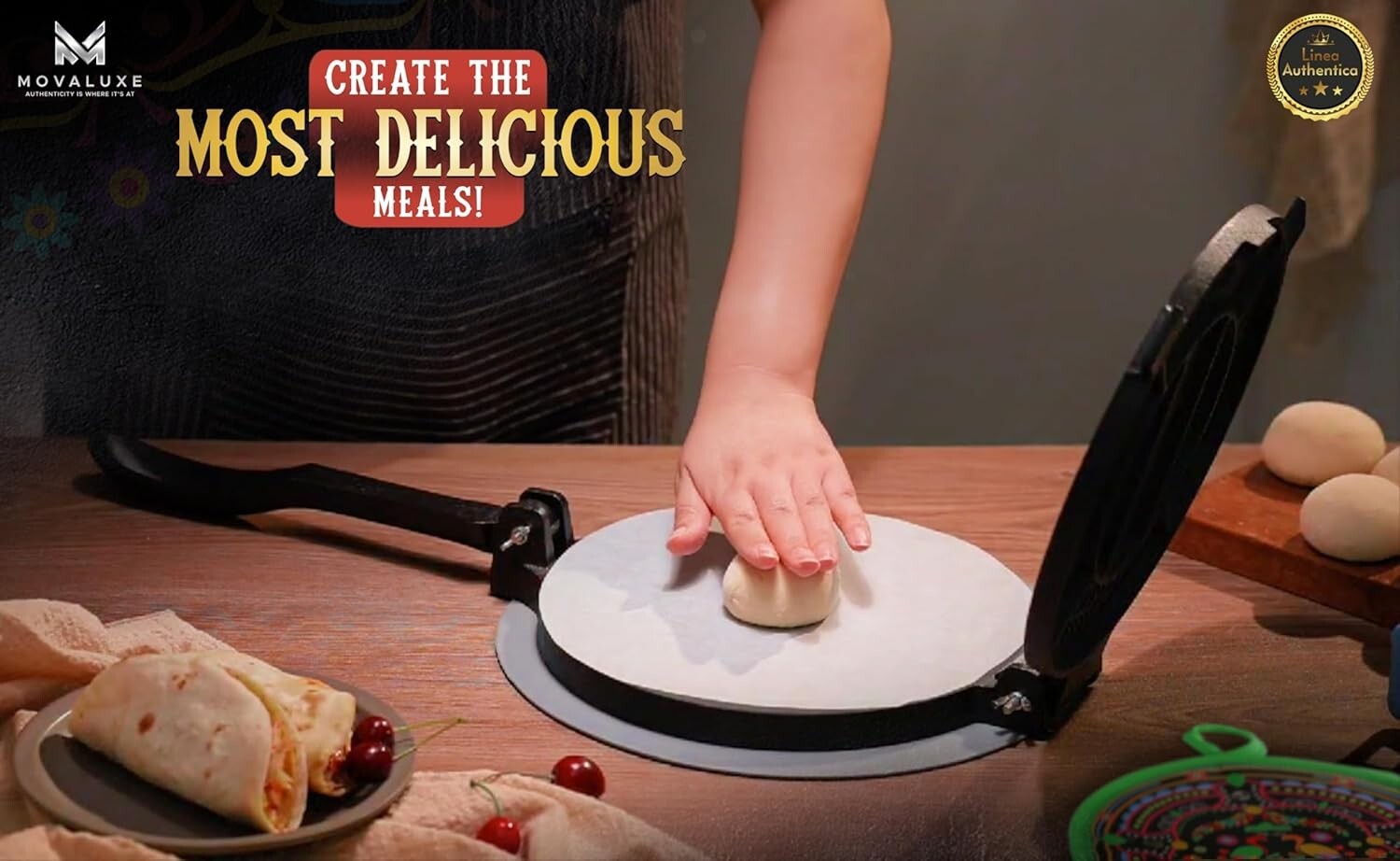 Elegant 8-Inch Tortilla Press Gift Set with Warmer, Holders & Cooking Essentials