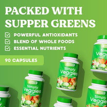 Load image into Gallery viewer, Plant-Based 90 Veggie Capsules with 42 Fruits &amp; Veggies - Gluten-Free Nutrition