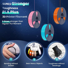 Load image into Gallery viewer, Neatly Wound 3D Printer PLA+ Filament - 1.75mm, 10 Color Variety, Effortless Use