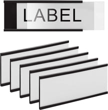 Load image into Gallery viewer, C Channel Magnetic Label Holders - 50 Packs, 5" x 3" Weatherproof for Easy Use