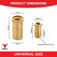 Load image into Gallery viewer, Heavy-Duty Brass Pool Cover Anchors - Universal Fit for Concrete &amp; Pavers Deck