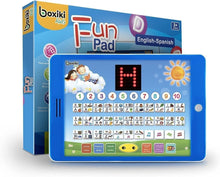 Load image into Gallery viewer, Interactive Kids Tablet: Spanish &amp; English Learning with Engaging Quizzes