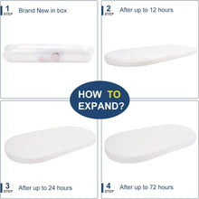 Load image into Gallery viewer, Comfortable Hypoallergenic Oval Baby Mattress - Lightweight 20" x 33" Design