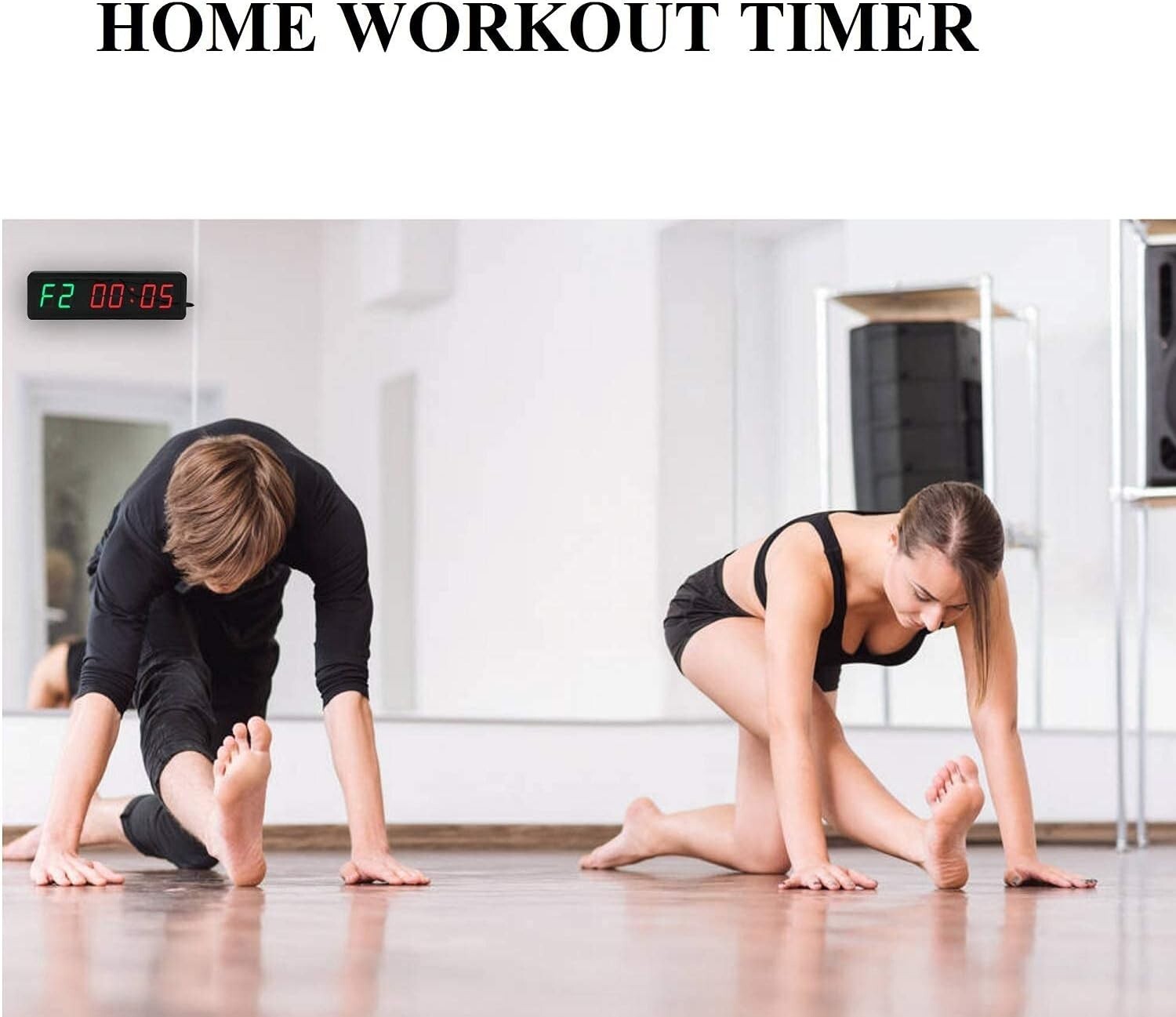 Customizable LED Workout Timer with Remote - Perfect for HIIT & Fitness Training