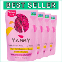 Load image into Gallery viewer, Crunchy 100% Pure Red Dragon Fruit Chips - Gluten-Free Snack &amp; Drink Enhancer