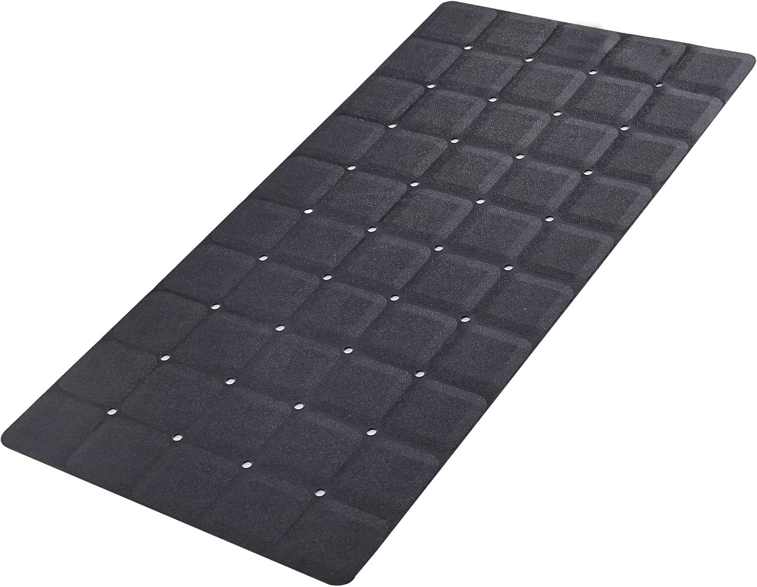 Durable Heavy Duty 35.8” Silicone Bath Mat - Foldable Lightweight Comfort